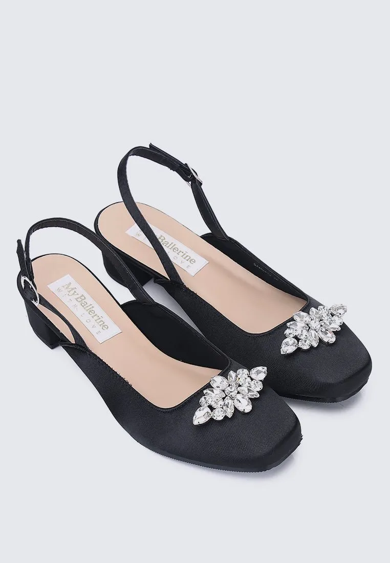 Maeve Comfy Heels In Black
