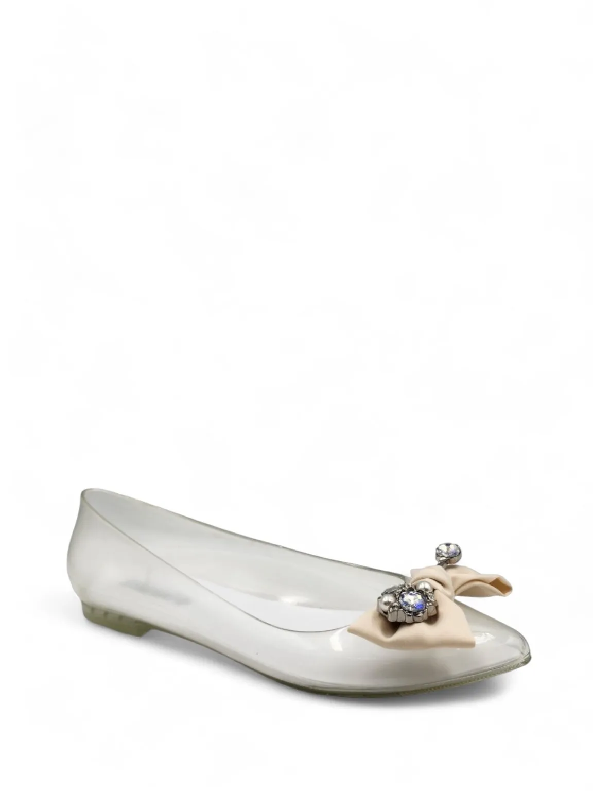 Petite Bow Jelly Flats