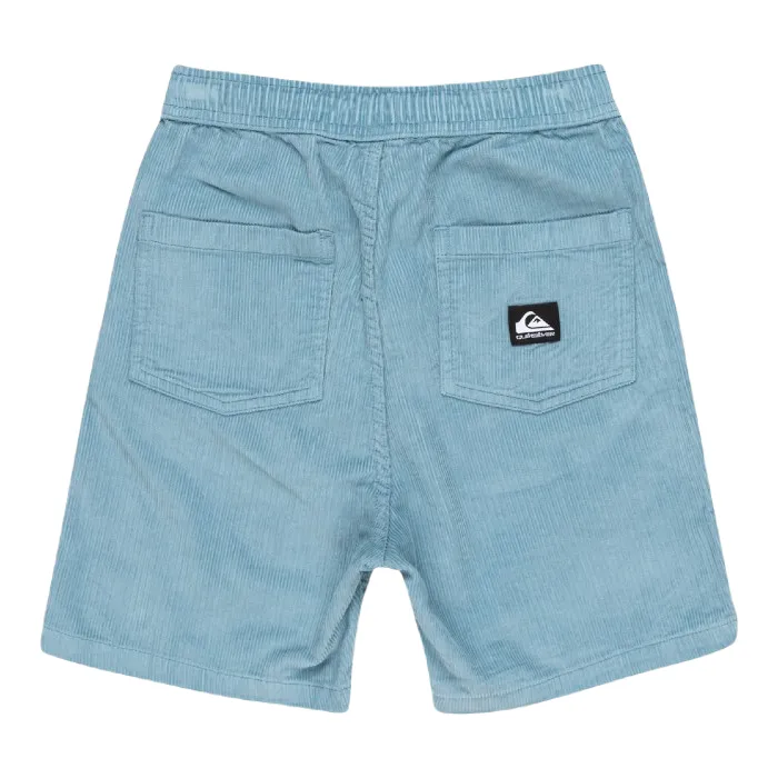 QUIKSILVER TAXER CORD KORTE BROEK (YOUTH, BOYS 8-16 JAAR) - BLUE SHADOW