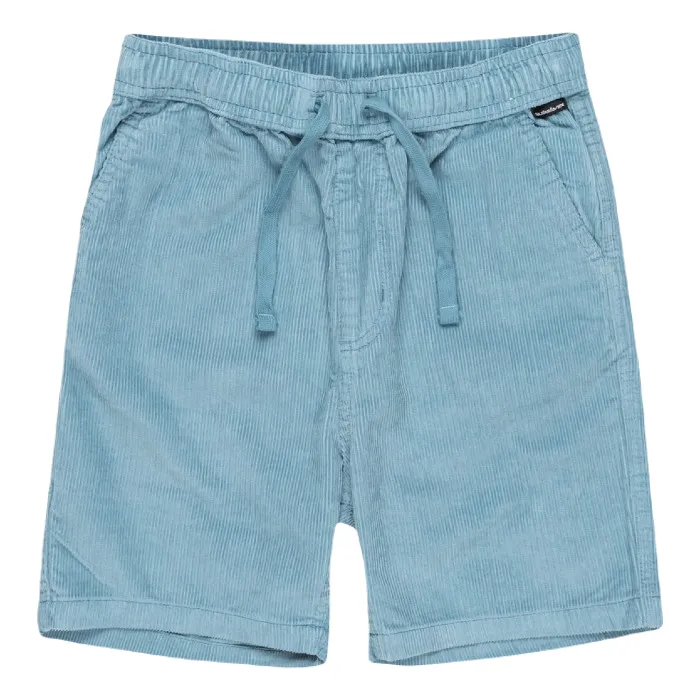 QUIKSILVER TAXER CORD KORTE BROEK (YOUTH, BOYS 8-16 JAAR) - BLUE SHADOW