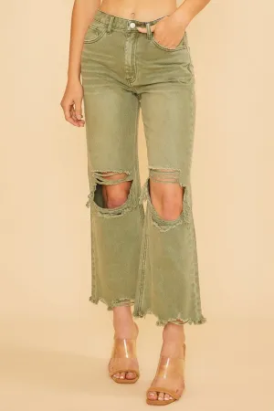 Reagan Raw Hem Jeans
