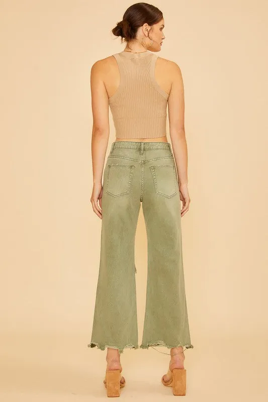 Reagan Raw Hem Jeans