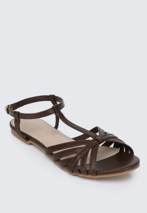 Rebecca Comfy Sandals In Espresso