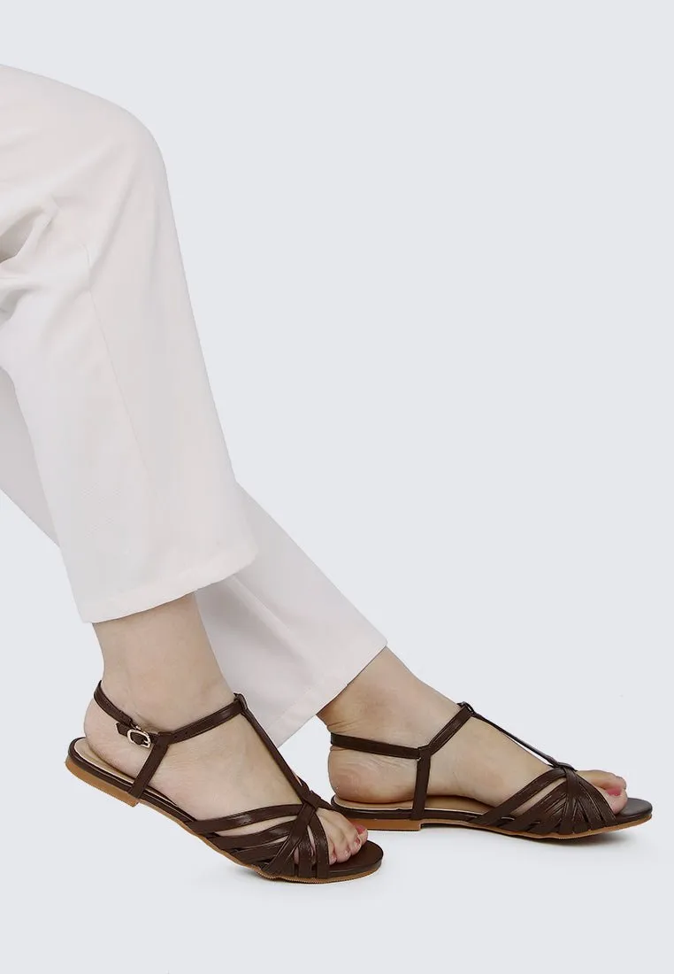 Rebecca Comfy Sandals In Espresso