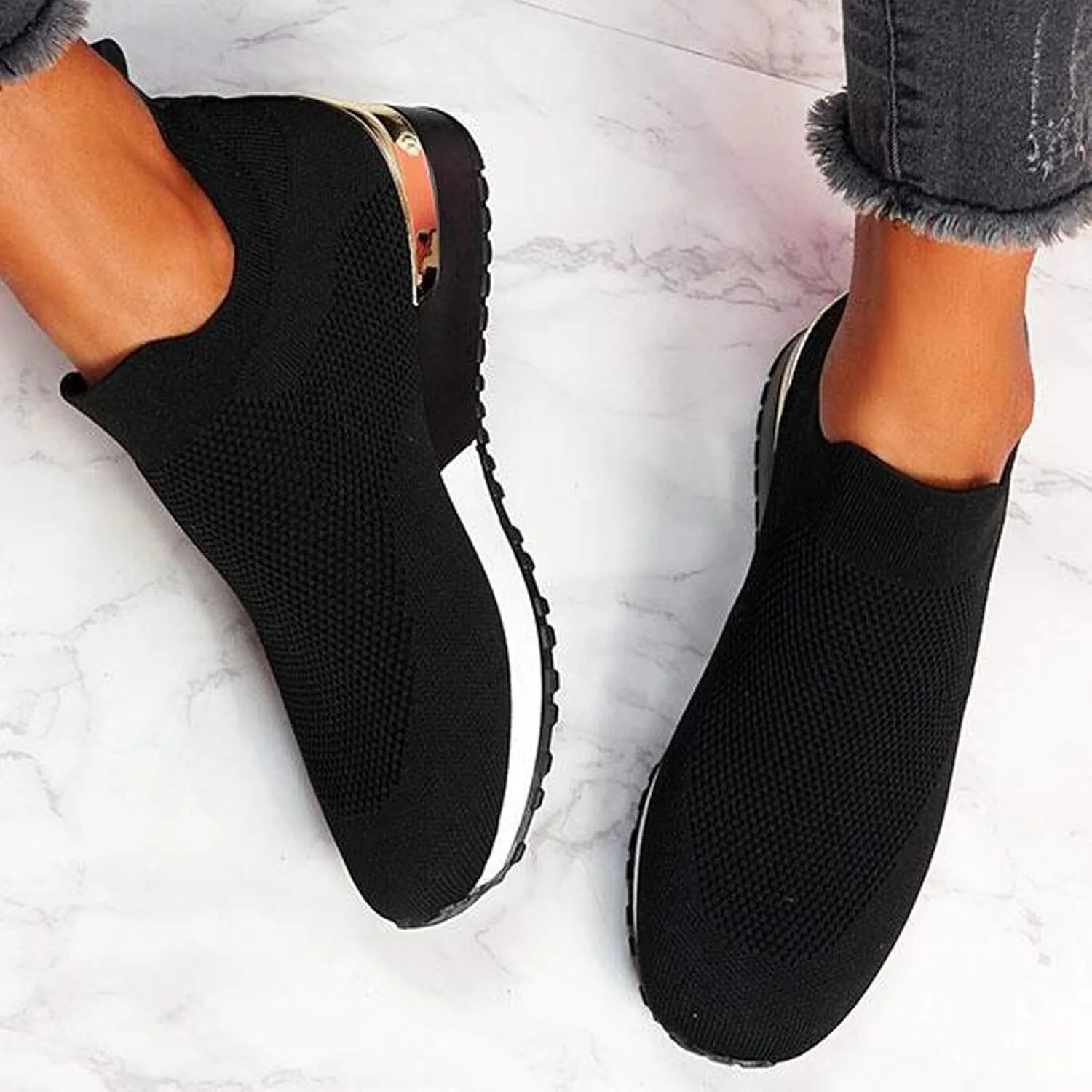 Running Shoes Women Sneakers Tennis Workout Walking Gym Lightweight Casual Shoes Women Loafer Shoes for Women Slip On Sneakers Women Arch Support