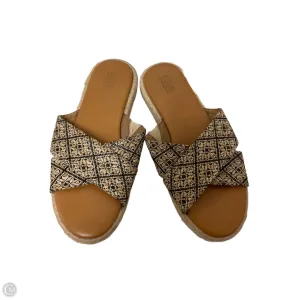 Sandals Flats By Ana In Black & Cream, Size: 8
