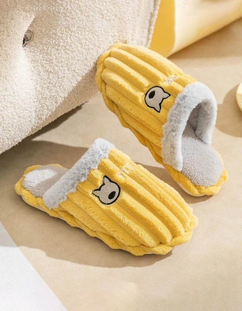 Stripe Comfy House Indoor Slippers for Women