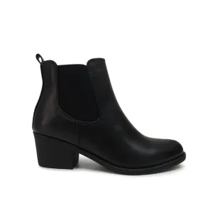 VANGELO // CHLOE-2 BLACK ANKLE BOOTS